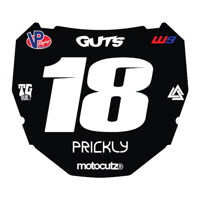 CUSTOM ODI NUMBER PLATE DECAL