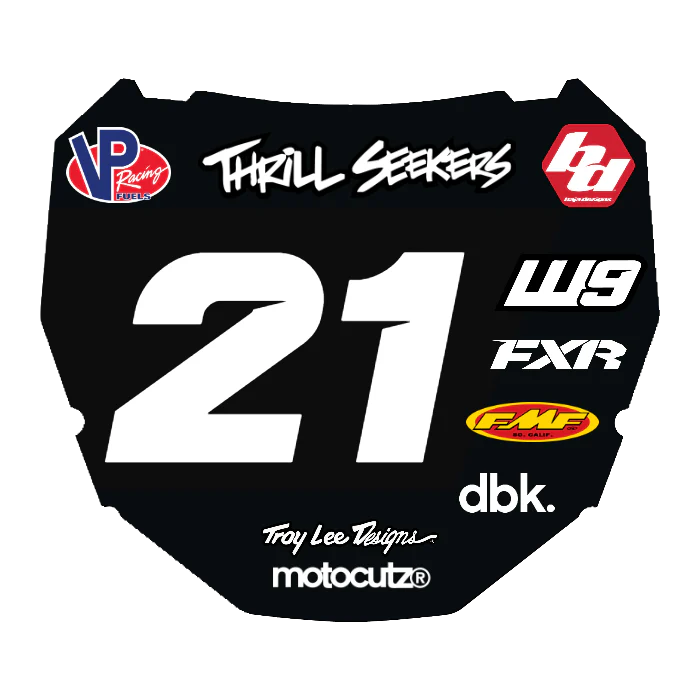 CUSTOM ODI NUMBER PLATE DECAL
