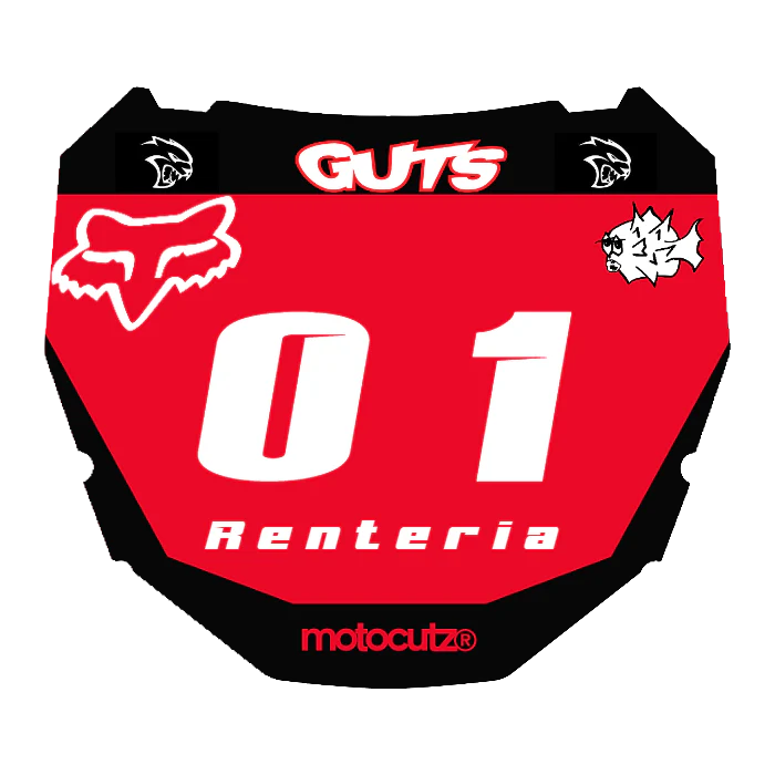 CUSTOM ODI NUMBER PLATE DECAL