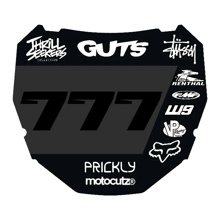 CUSTOM ODI NUMBER PLATE DECAL