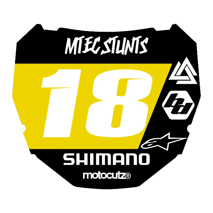 CUSTOM ODI NUMBER PLATE DECAL