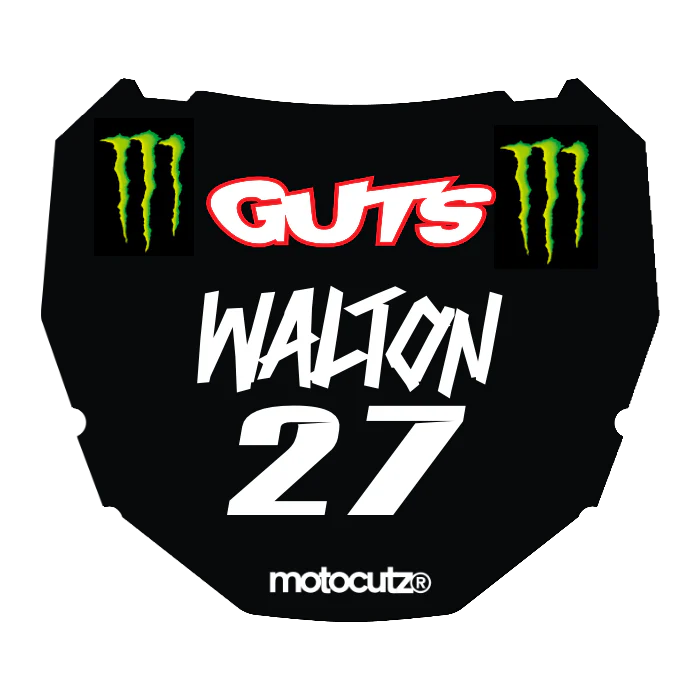 CUSTOM ODI NUMBER PLATE DECAL