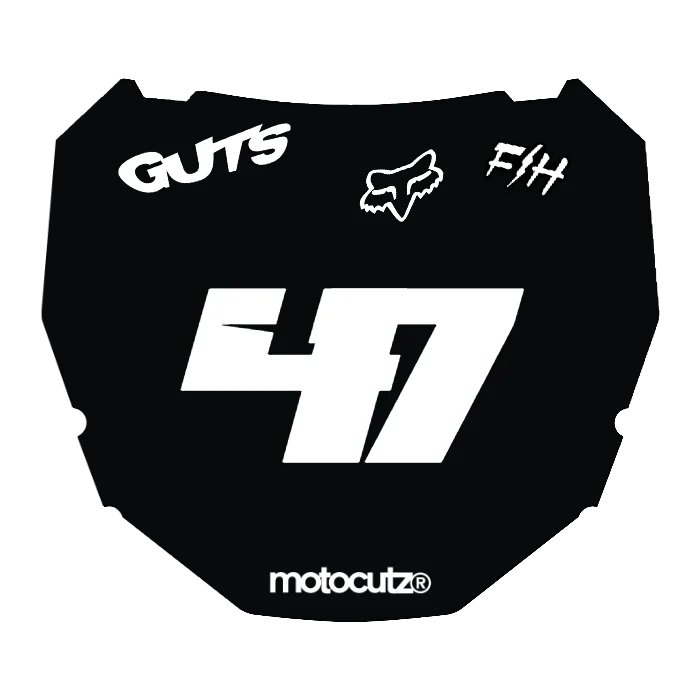 CUSTOM ODI NUMBER PLATE DECAL