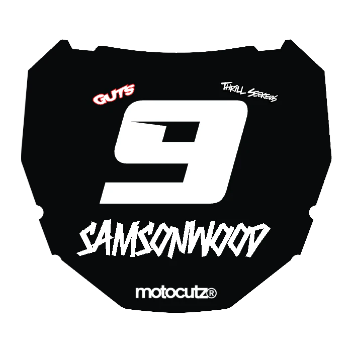 CUSTOM ODI NUMBER PLATE DECAL