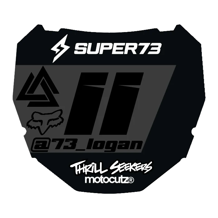 CUSTOM ODI NUMBER PLATE DECAL