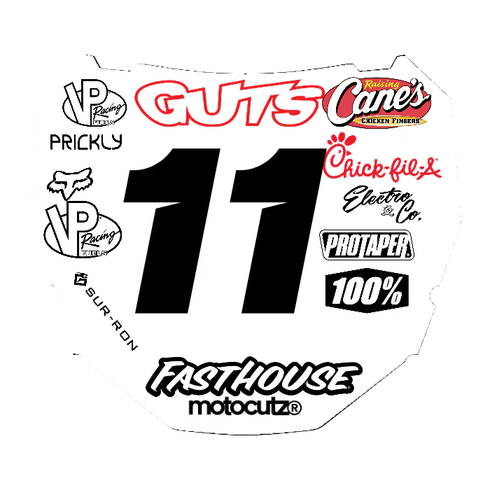 CUSTOM ODI NUMBER PLATE DECAL