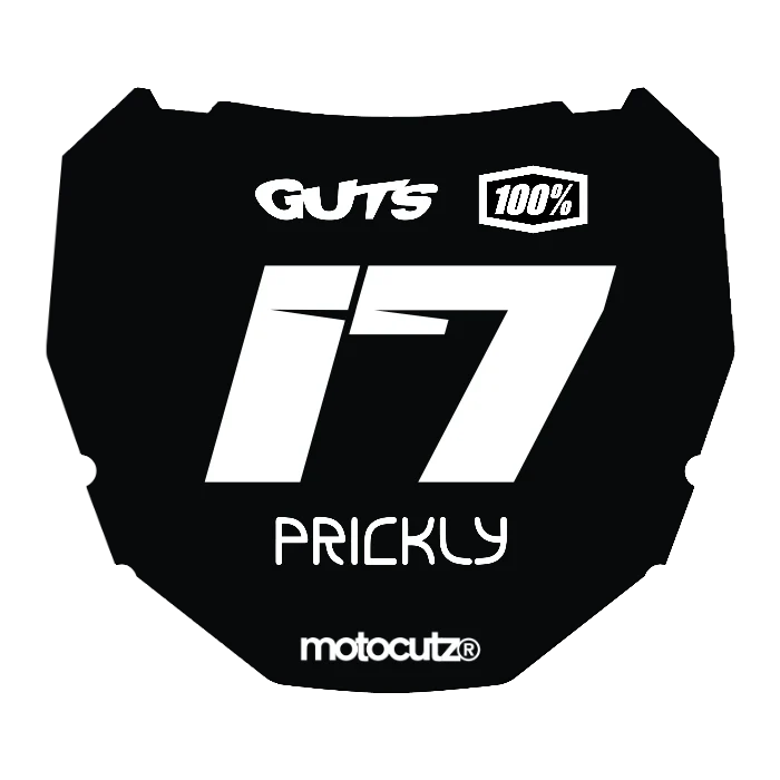 CUSTOM ODI NUMBER PLATE DECAL