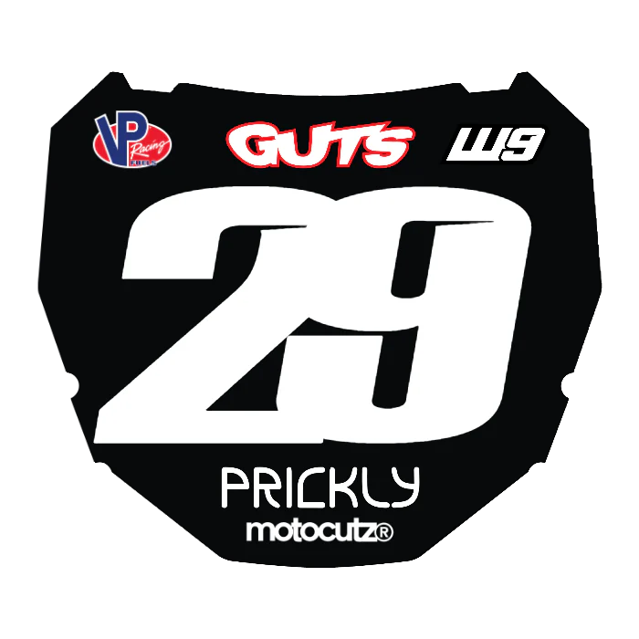 CUSTOM ODI NUMBER PLATE DECAL