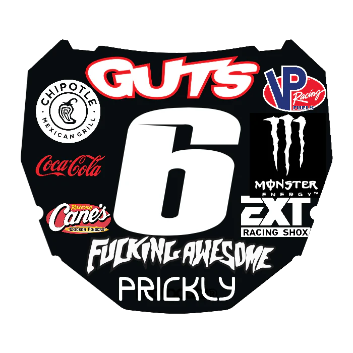 CUSTOM ODI NUMBER PLATE DECAL