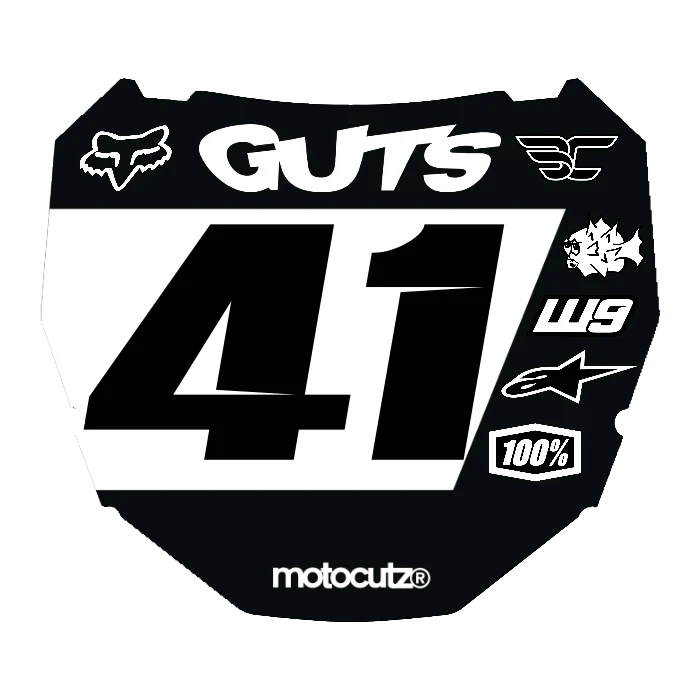 CUSTOM ODI NUMBER PLATE DECAL