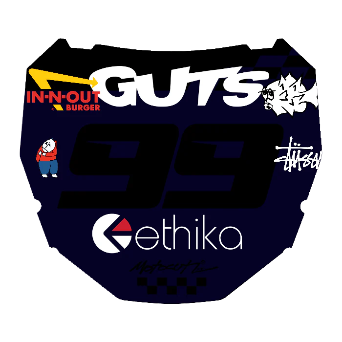 CUSTOM ODI NUMBER PLATE DECAL