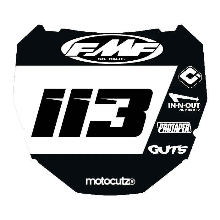 CUSTOM ODI NUMBER PLATE DECAL