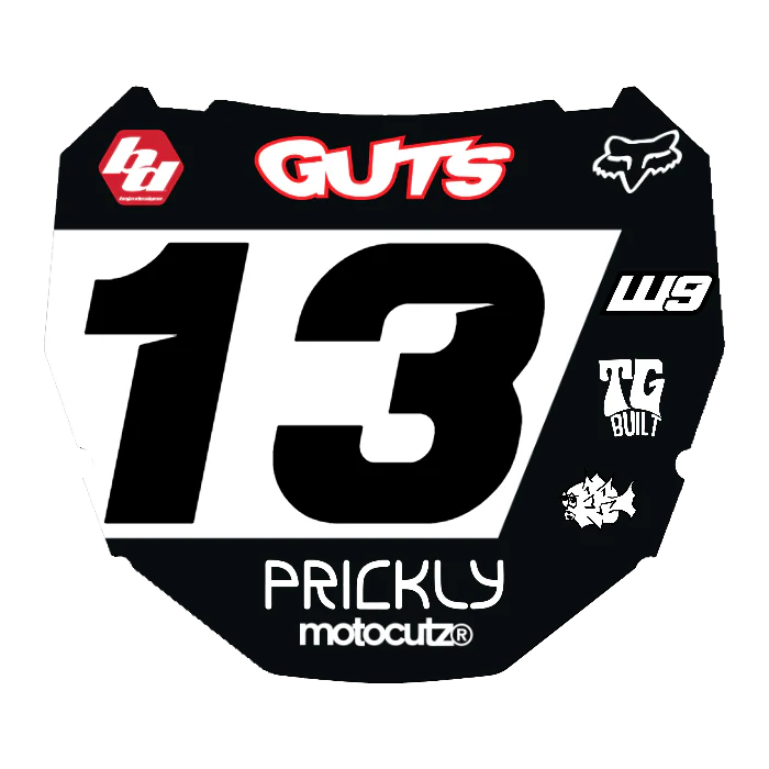 CUSTOM ODI NUMBER PLATE DECAL