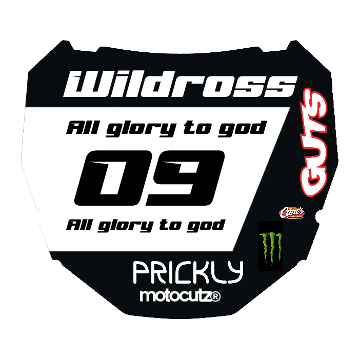 CUSTOM ODI NUMBER PLATE DECAL