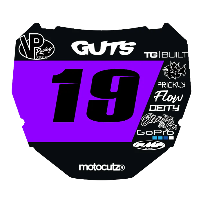 CUSTOM ODI NUMBER PLATE DECAL