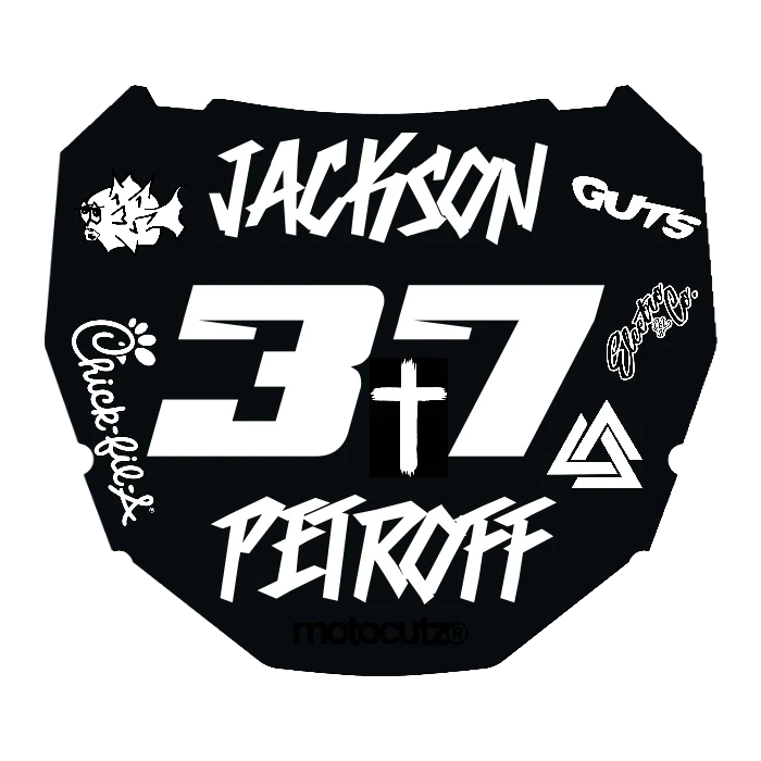 CUSTOM ODI NUMBER PLATE DECAL