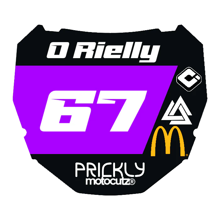 CUSTOM ODI NUMBER PLATE DECAL