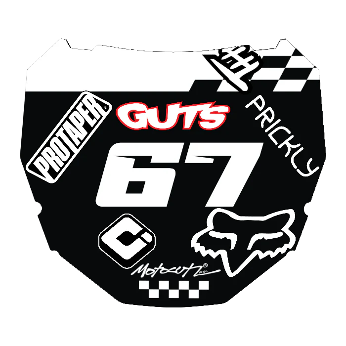 CUSTOM ODI NUMBER PLATE DECAL