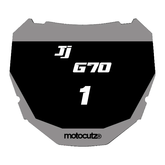 CUSTOM ODI NUMBER PLATE DECAL