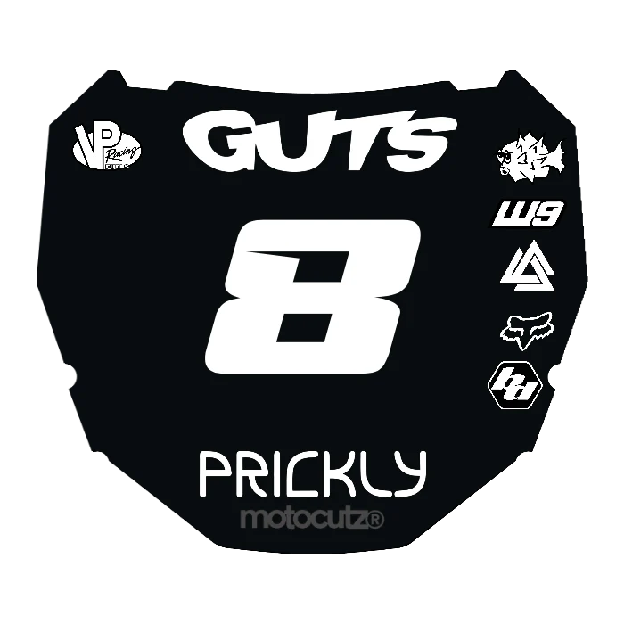 CUSTOM ODI NUMBER PLATE DECAL