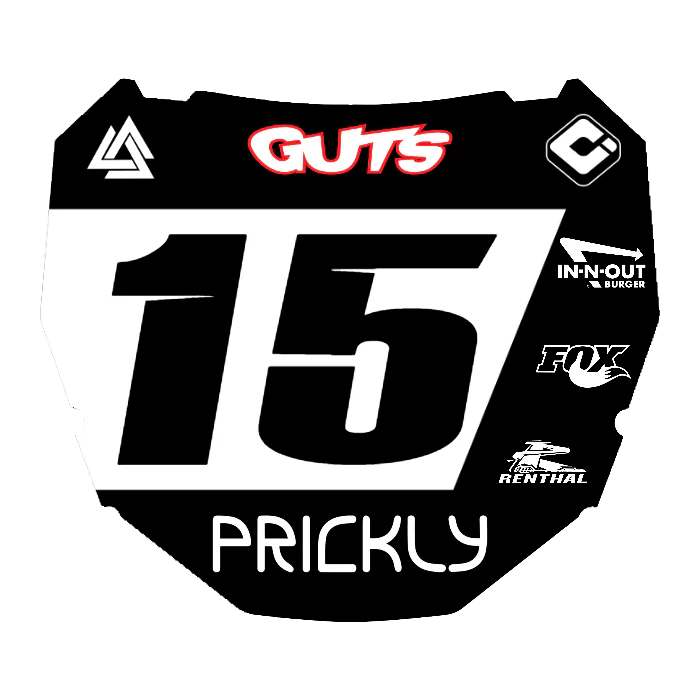 CUSTOM ODI NUMBER PLATE DECAL