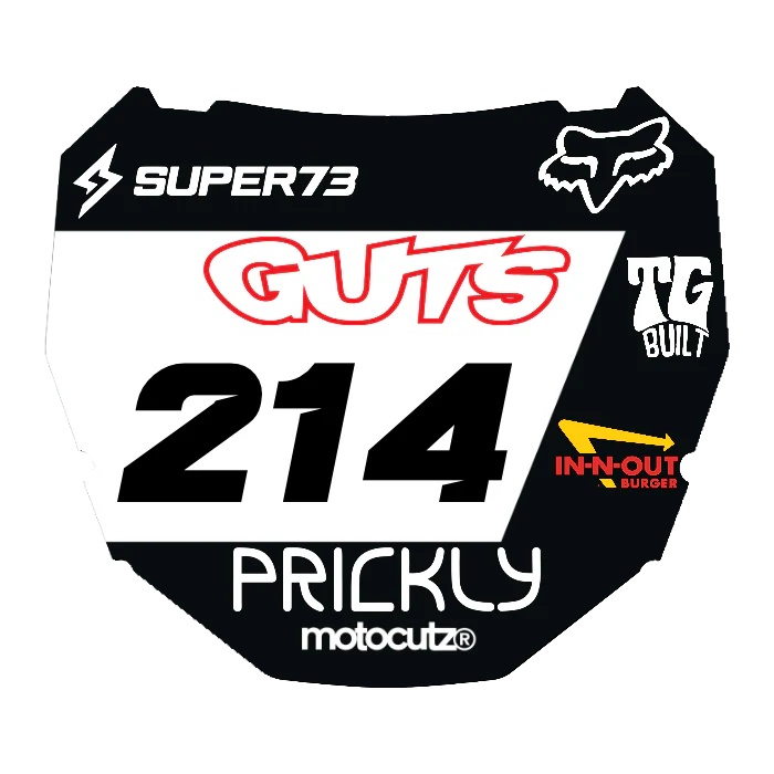 CUSTOM ODI NUMBER PLATE DECAL