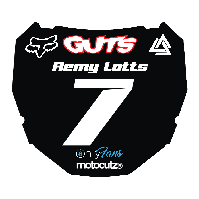 CUSTOM ODI NUMBER PLATE DECAL