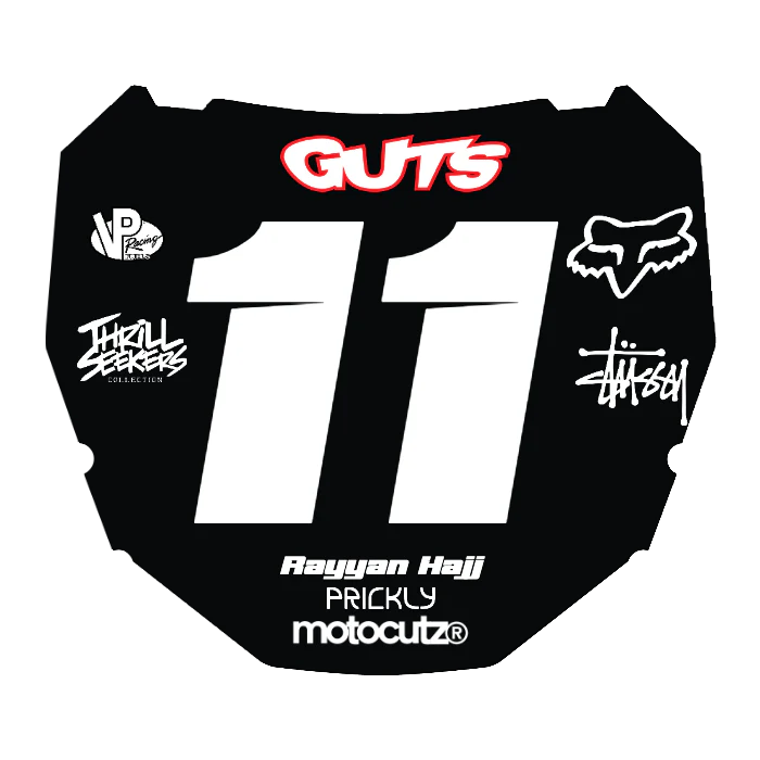 CUSTOM ODI NUMBER PLATE DECAL