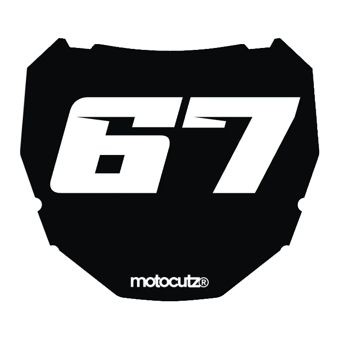 CUSTOM ODI NUMBER PLATE DECAL