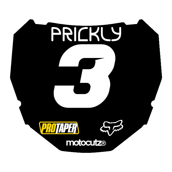 CUSTOM ODI NUMBER PLATE DECAL