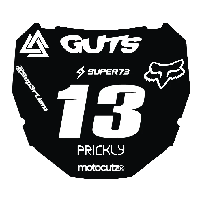 CUSTOM ODI NUMBER PLATE DECAL