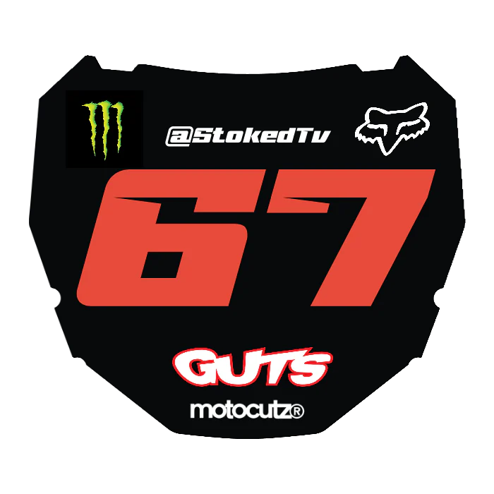 CUSTOM ODI NUMBER PLATE DECAL
