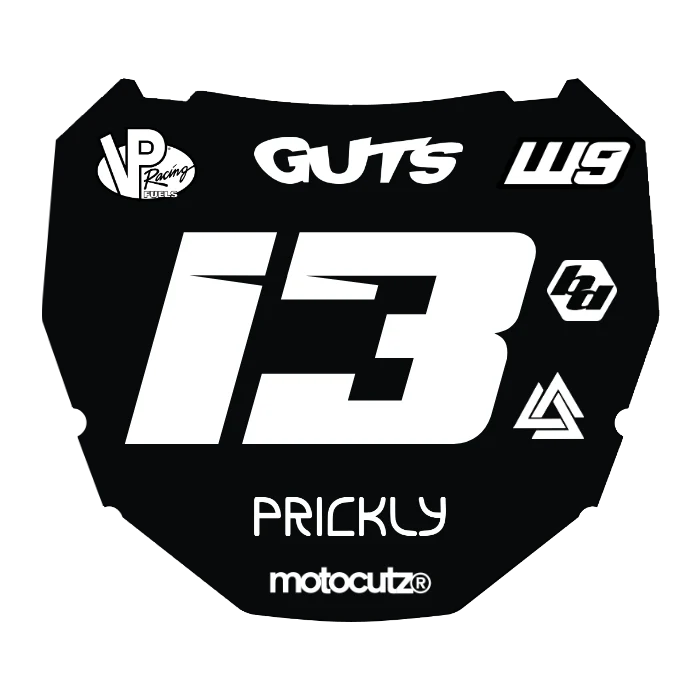 CUSTOM ODI NUMBER PLATE DECAL