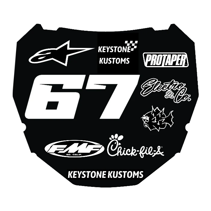 CUSTOM ODI NUMBER PLATE DECAL