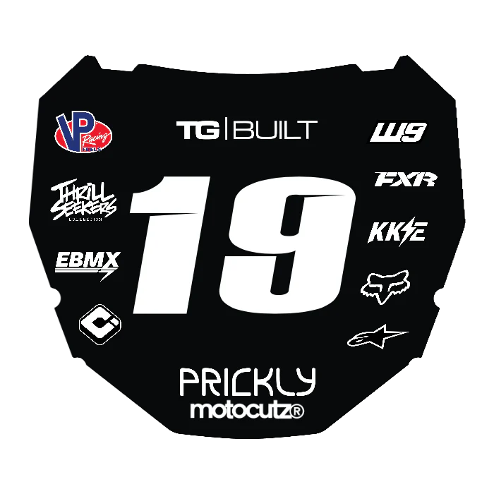 CUSTOM ODI NUMBER PLATE DECAL