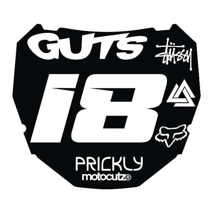 CUSTOM ODI NUMBER PLATE DECAL
