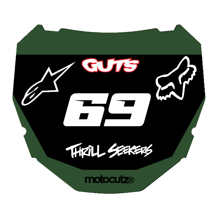 CUSTOM ODI NUMBER PLATE DECAL