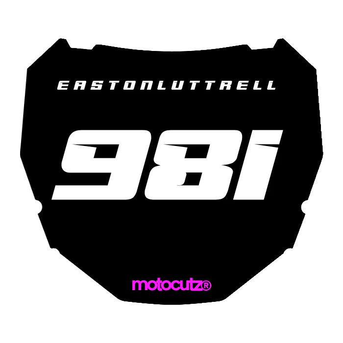 CUSTOM ODI NUMBER PLATE DECAL