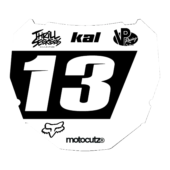 CUSTOM ODI NUMBER PLATE DECAL