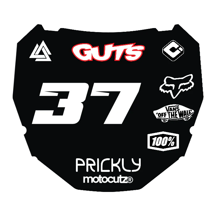 CUSTOM ODI NUMBER PLATE DECAL