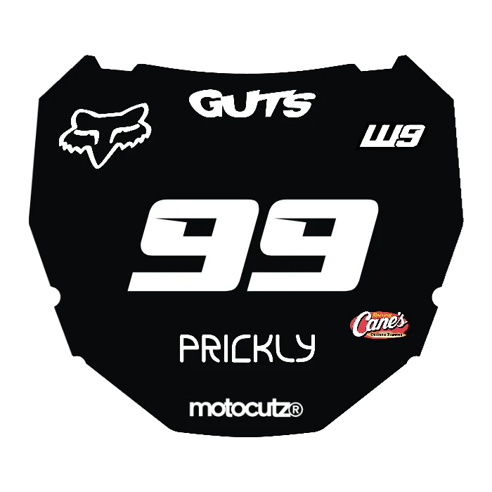 CUSTOM ODI NUMBER PLATE DECAL