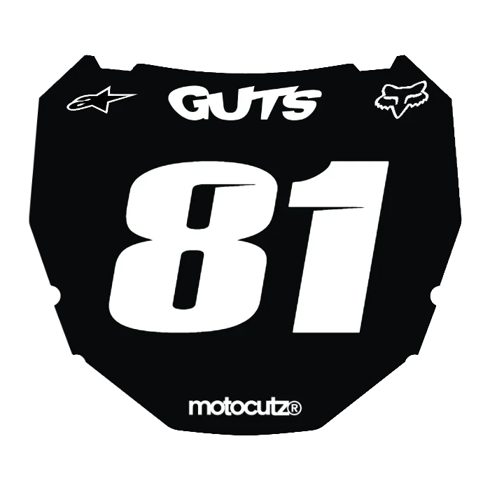 CUSTOM ODI NUMBER PLATE DECAL