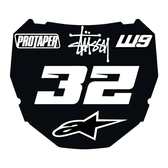 CUSTOM ODI NUMBER PLATE DECAL