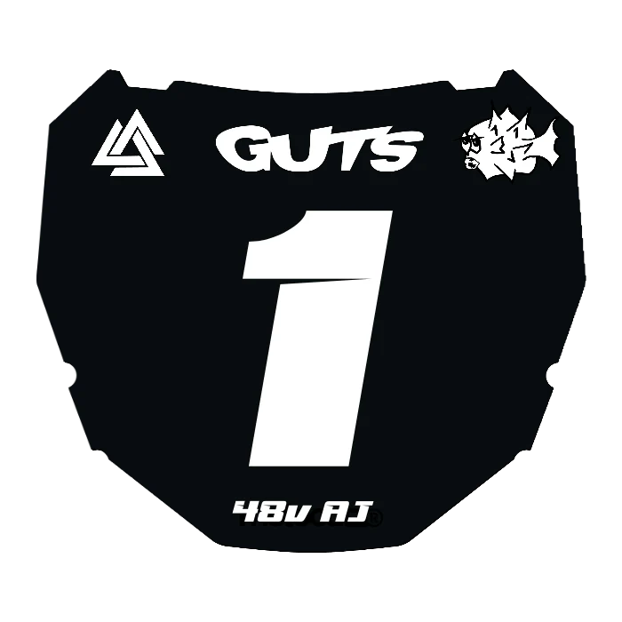 CUSTOM ODI NUMBER PLATE DECAL