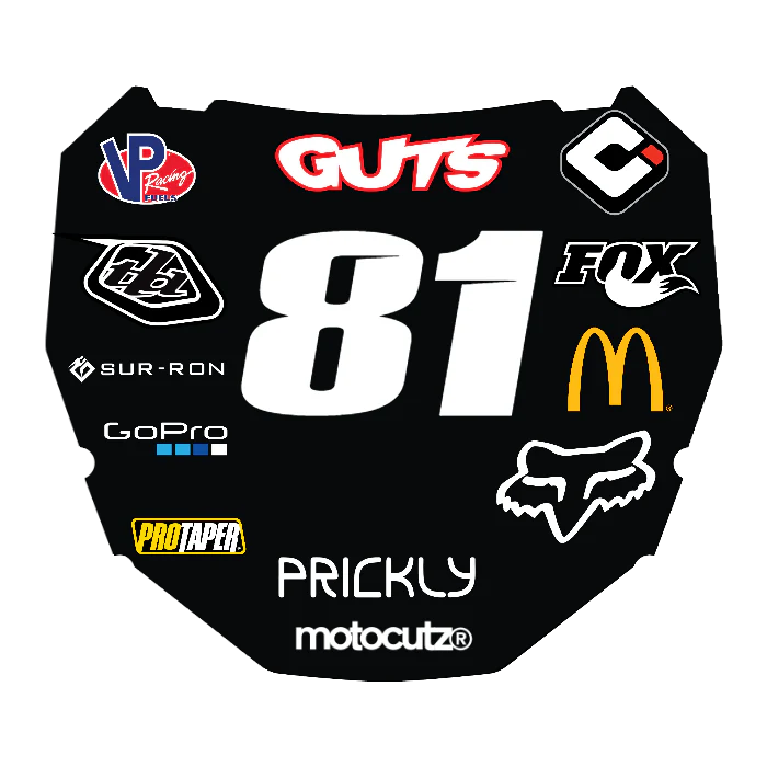 CUSTOM ODI NUMBER PLATE DECAL