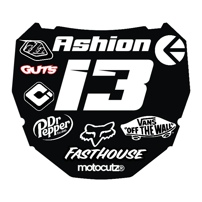 CUSTOM ODI NUMBER PLATE DECAL