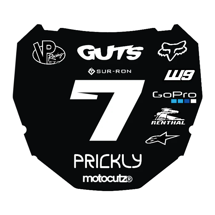 CUSTOM ODI NUMBER PLATE DECAL
