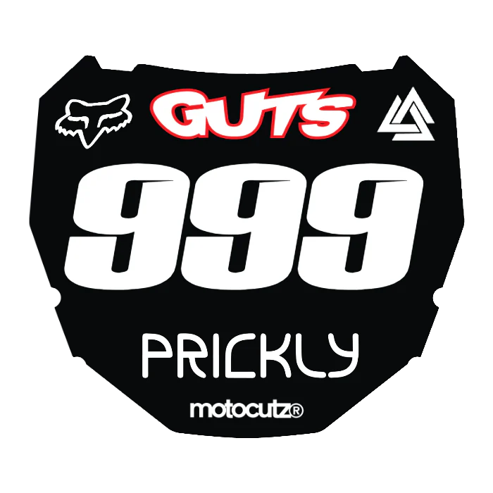 CUSTOM ODI NUMBER PLATE DECAL