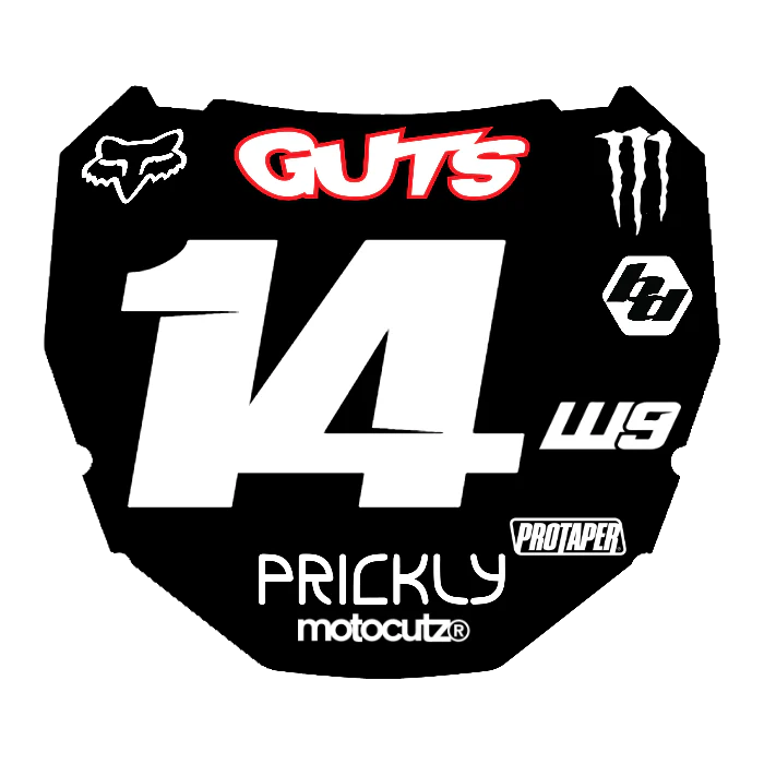 CUSTOM ODI NUMBER PLATE DECAL