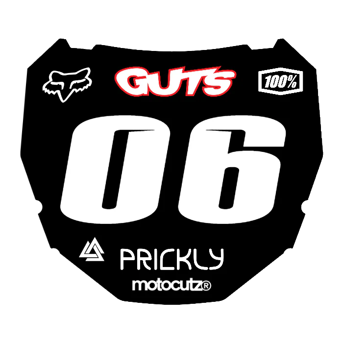 CUSTOM ODI NUMBER PLATE DECAL